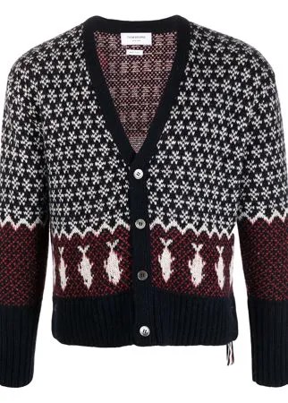 Thom Browne кардиган вязки интарсия