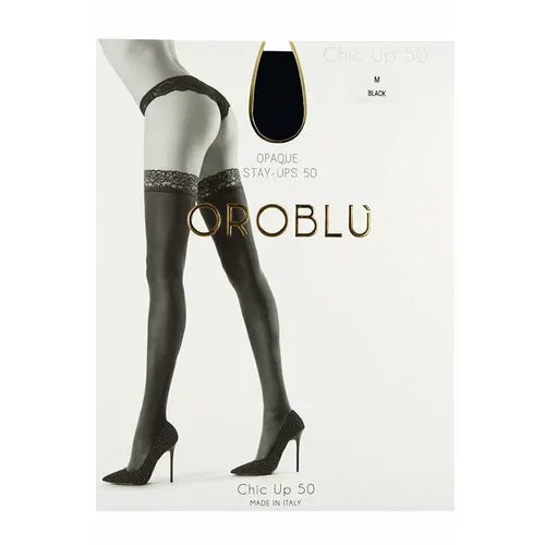 Чулки Oroblu Chic Up, 50 den, размер 3, черный