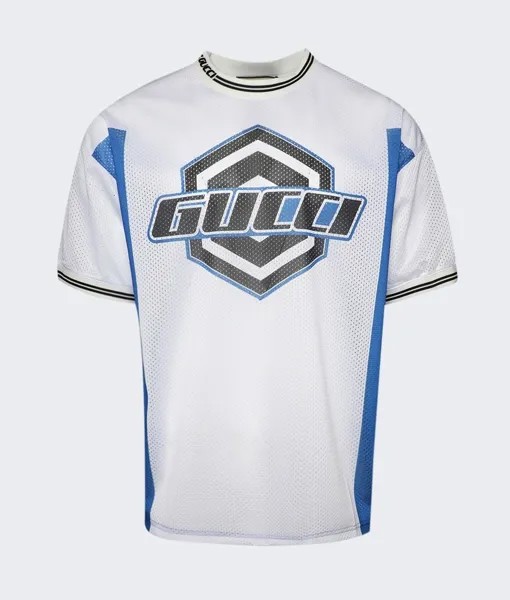 Футболка Gucci Emblem, белый/синий