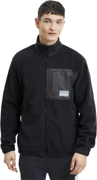 Олимпийка мужская PUMA Avenir Hybrid Track Top черная M