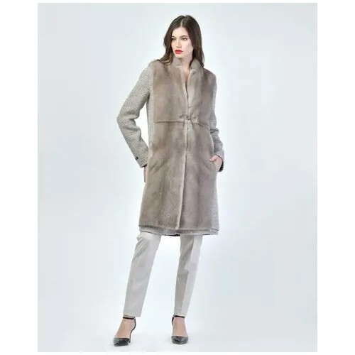 Пальто кашемировое с отделкой из меха норки, Manzoni24, 40