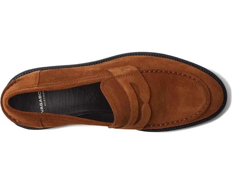 Лоферы Alex W Suede Penny Loafer Vagabond Shoemakers, коньяк