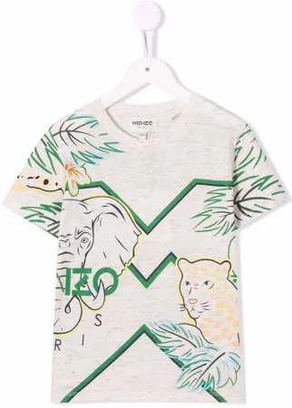 Kenzo Kids футболка с принтом