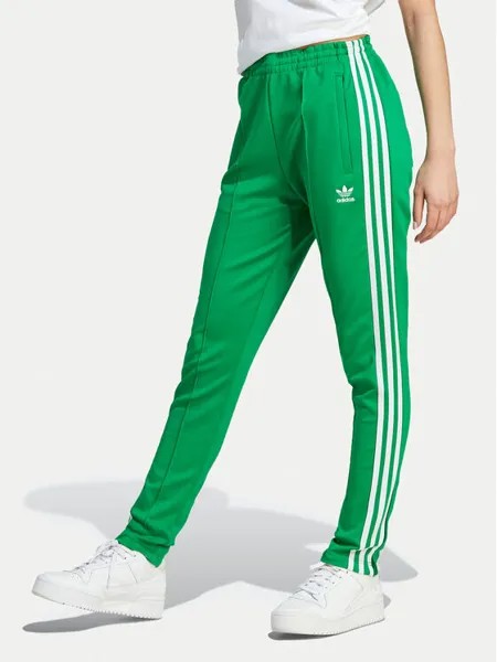 Спортивные брюки slim fit Adidas, зеленый