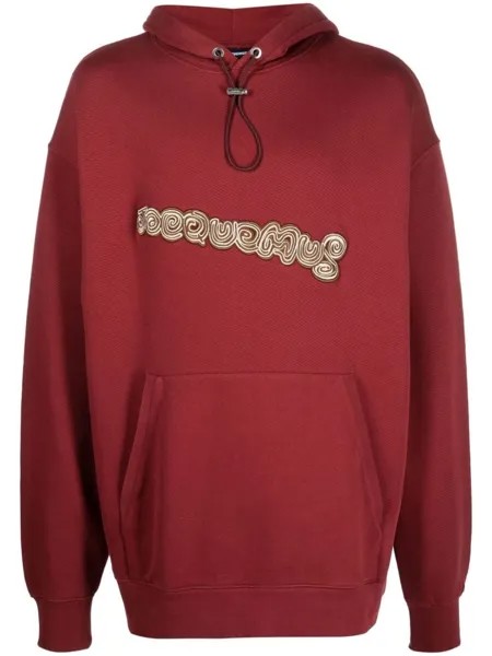 Jacquemus худи Le Sweatshirt Spirale, красный