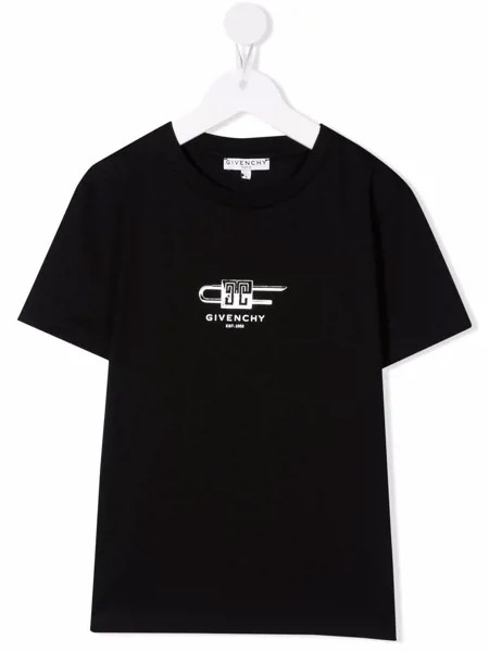 Givenchy Kids футболка с логотипом
