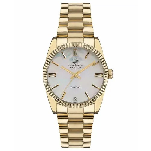 Наручные часы Beverly Hills Polo Club Часы Beverly Hills Polo Club BP3172C.120, белый, золотой