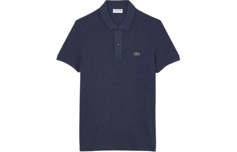 Рубашка поло мужская темно-синяя Lacoste, синий