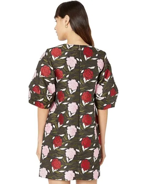 Платье Kate Spade New York Rose Garden Brocade Dress, черный мульти
