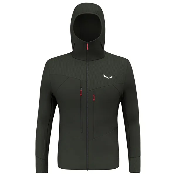 Флисовая жилетка Salewa Agner PolarLite Hooded, цвет Dark Olive/0910