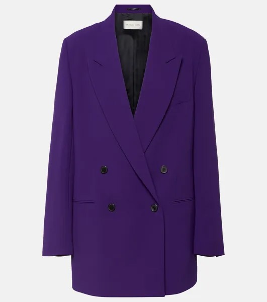 Двубортный пиджак оверсайз bliss Dries Van Noten, фиолетовый