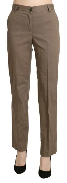 Брюки BENCIVENGA Коричневые прямые классические брюки с завышенной талией IT48/US14/XXL Рекомендуемая розничная цена 300 долларов США