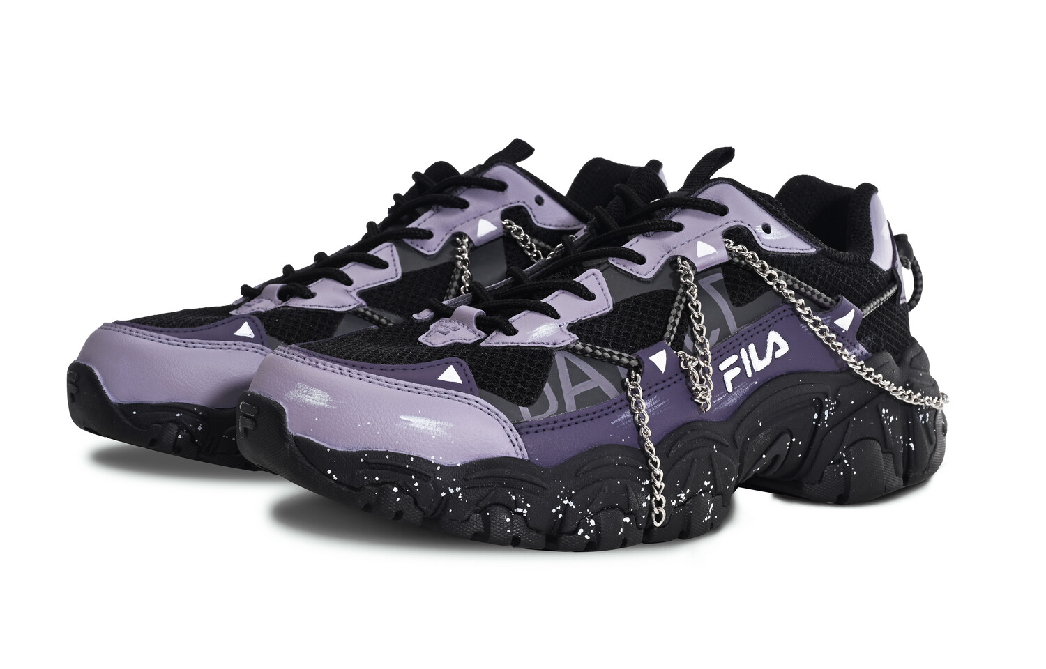 Кроссовки FILA Cat Claw Lifestyle Shoes Unisex Low-top Black/purple, черный