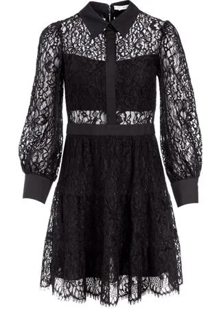 Alice+Olivia платье-рубашка с кружевом