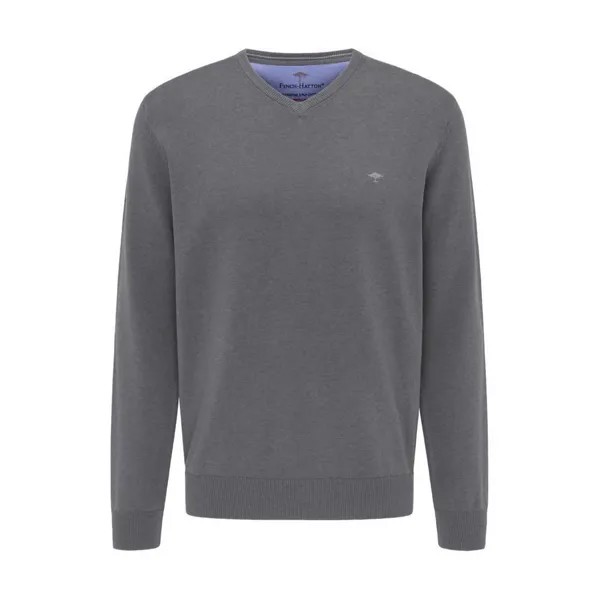 Свитер Fynch Hatton SFPK211 V Neck, серый