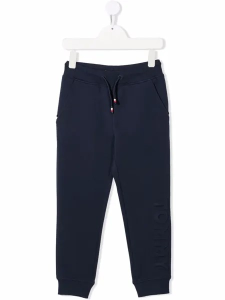 Tommy Hilfiger Junior спортивные брюки кроя слим с тисненым логотипом