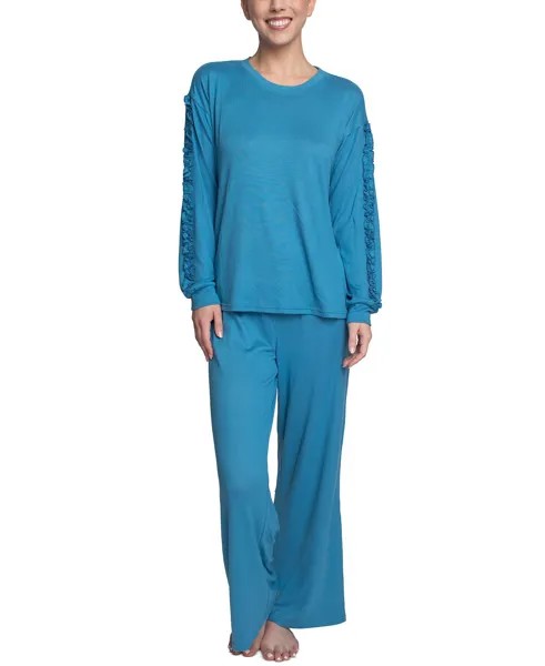 Женский комплект пижамы для отдыха с комфортом для женщин Muk Luks, бирюзовый