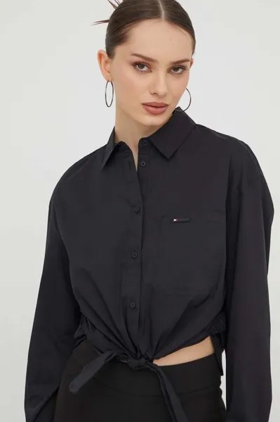 Рубашка Tommy Jeans, черный