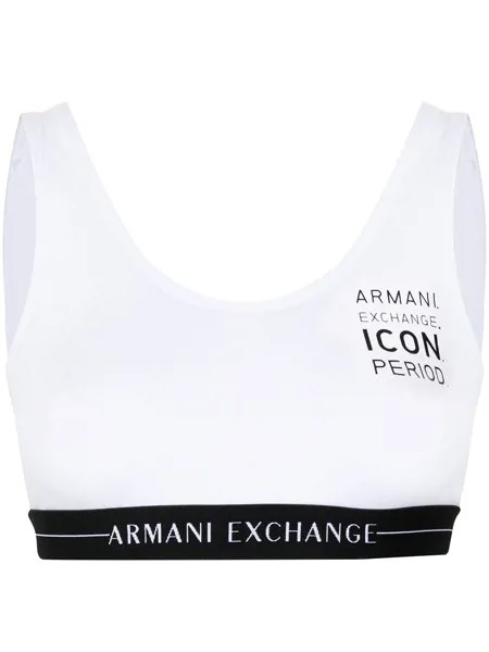 Armani Exchange топ с логотипом