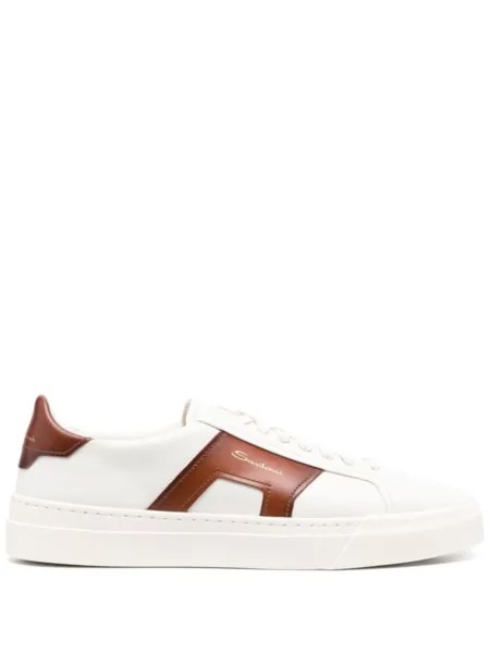 Santoni кеды Double Buckle, белый