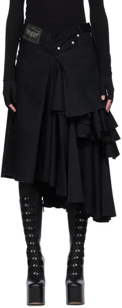 Черная длинная юбка Levi's Edition Junya Watanabe