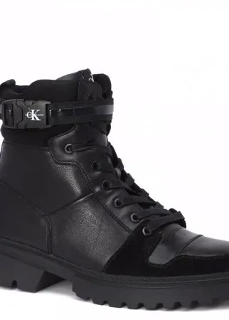 Мужские ботинки CALVIN KLEIN JEANS CHUNKY MID LACEUP BOOT W BUCKLE цв. черный 44 EU