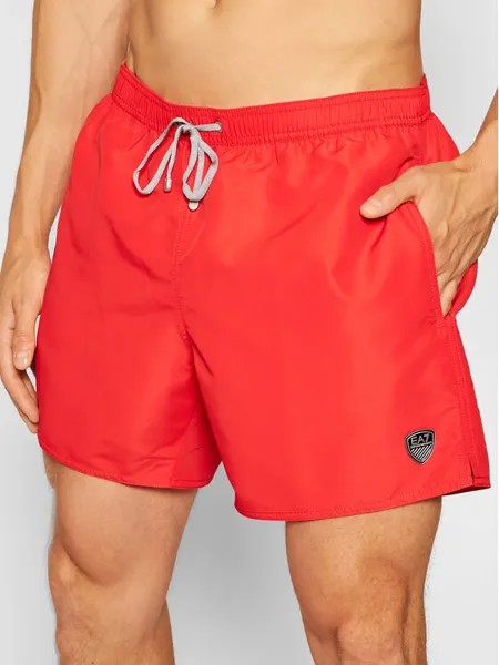 Шорты для плавания regular fit Ea7 Emporio Armani, оранжевый