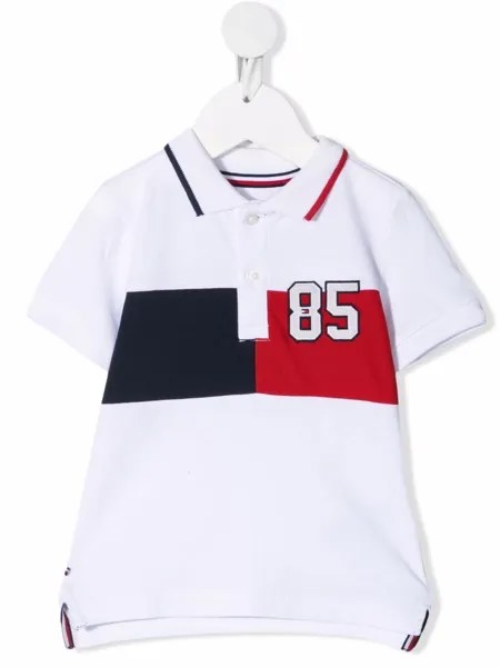 Tommy Hilfiger Junior рубашка поло с короткими рукавами и вышивкой