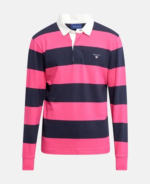 Рубашка-поло с длинными рукавами Gant, розовый