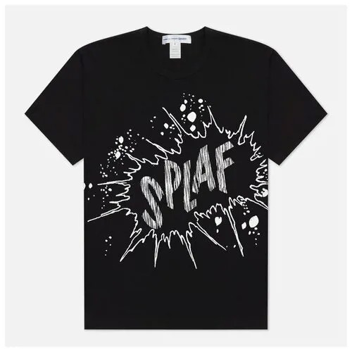 Мужская футболка Comme des Garcons SHIRT x Christian Marclay Print Splaf Crew Neck чёрный, Размер S