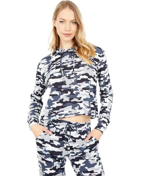 Брюки YMI Two-Piece Hoodie & Pants Fleece Set, цвет Navy/Blue Camo