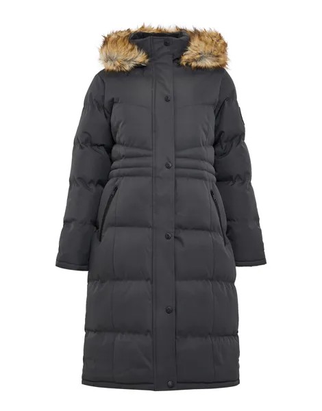 Пуховик Threadbare THB Arnie Long Padded Coat, серый