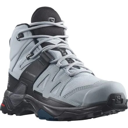 Широкие походные ботинки X Ultra 4 Mid GTX женские Salomon, цвет Quarry/Black/Legion Blue