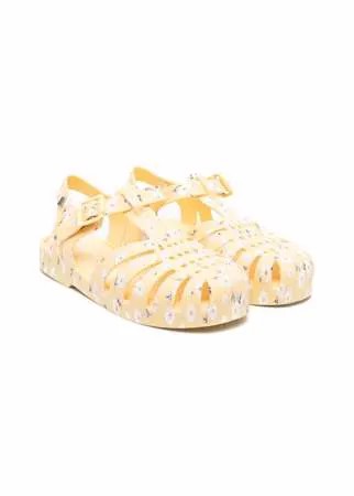 Mini Melissa сандалии с цветочным принтом