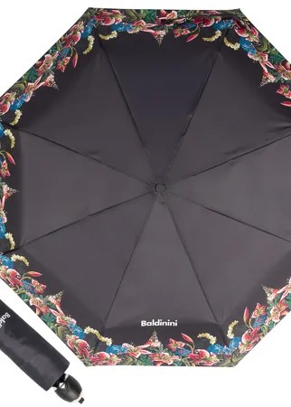 Зонт складной женский автоматический Baldinini 50-OC giglio black