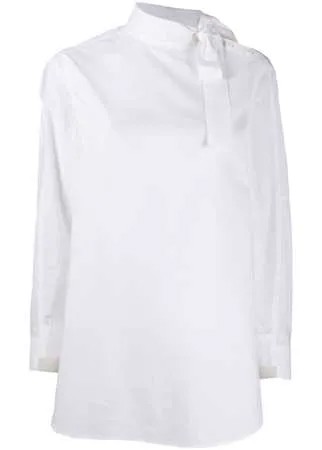 Maison Flaneur блузка с завязками на воротнике