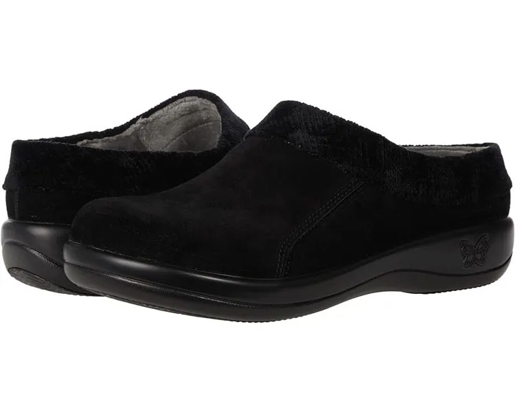 Сабо Alegria Kyah, цвет Black Suede