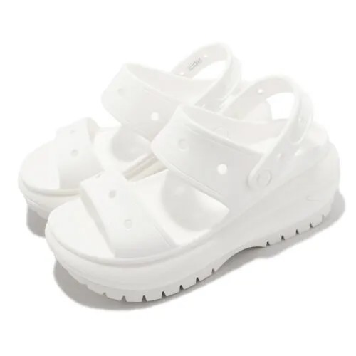 Crocs Classic Mega Crush White Мужские сандалии унисекс без шнурков на платформе 207989100