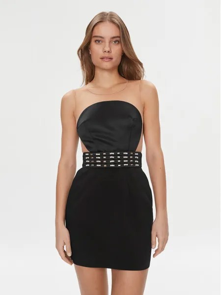 Коктейльное платье узкого кроя Elisabetta Franchi, черный