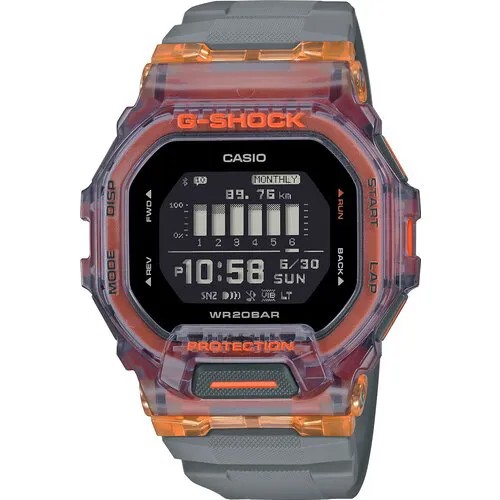 Наручные часы CASIO G-Shock GBD-200SM-1A5, мультиколор, черный