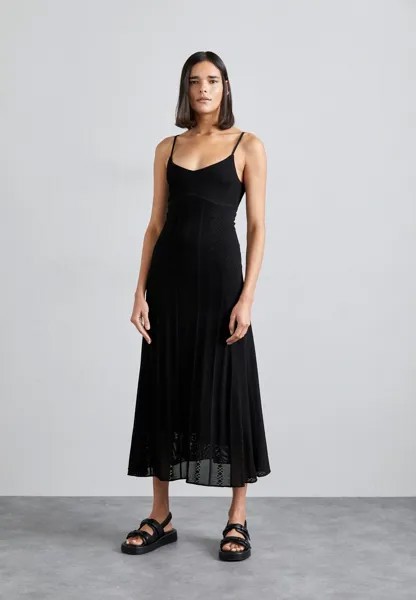 Трикотажное платье ROBE The Kooples, цвет black