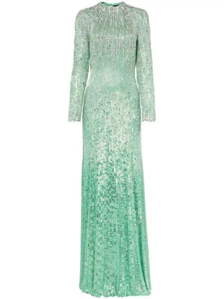 Jenny Packham платье Аврора, зеленый