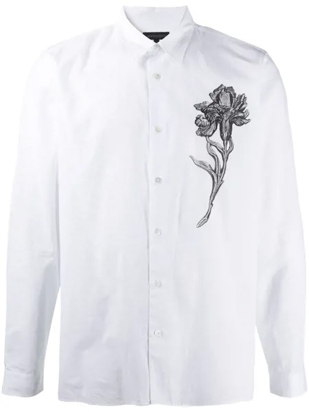 Ann Demeulemeester рубашка с цветочным принтом