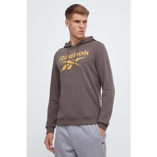 Худи Reebok IDENTITY FRENCH TERRY VECTOR PULLOVER HOODIE, размер XS, бежевый