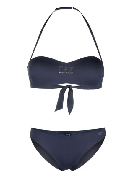 Ea7 Emporio Armani бикини с логотипом, синий
