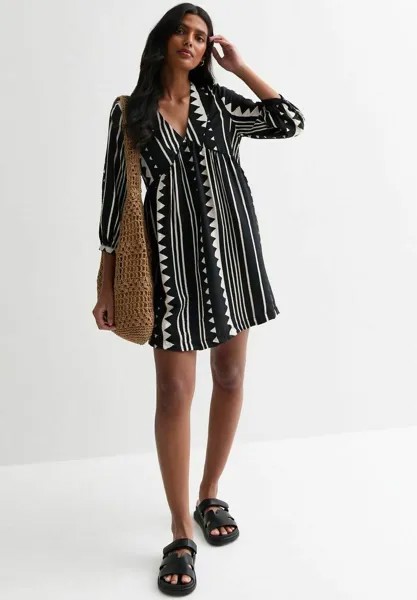 Летнее платье Mini Smock New Look, черный