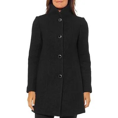 Женское черное вязаное шерстяное пальто миди Kate Spade New York, верхняя одежда M BHFO 1984