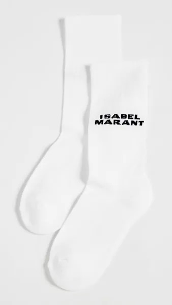 Носки Isabel Marant Dawi Im Logo, белый