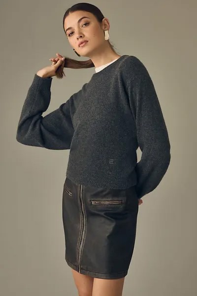 Кашемировый свитер Elodie с круглым вырезом, серый