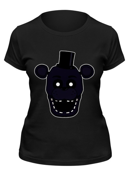 Футболка женская Printio Shadow freddy (пять ночей у фредди) черная XL